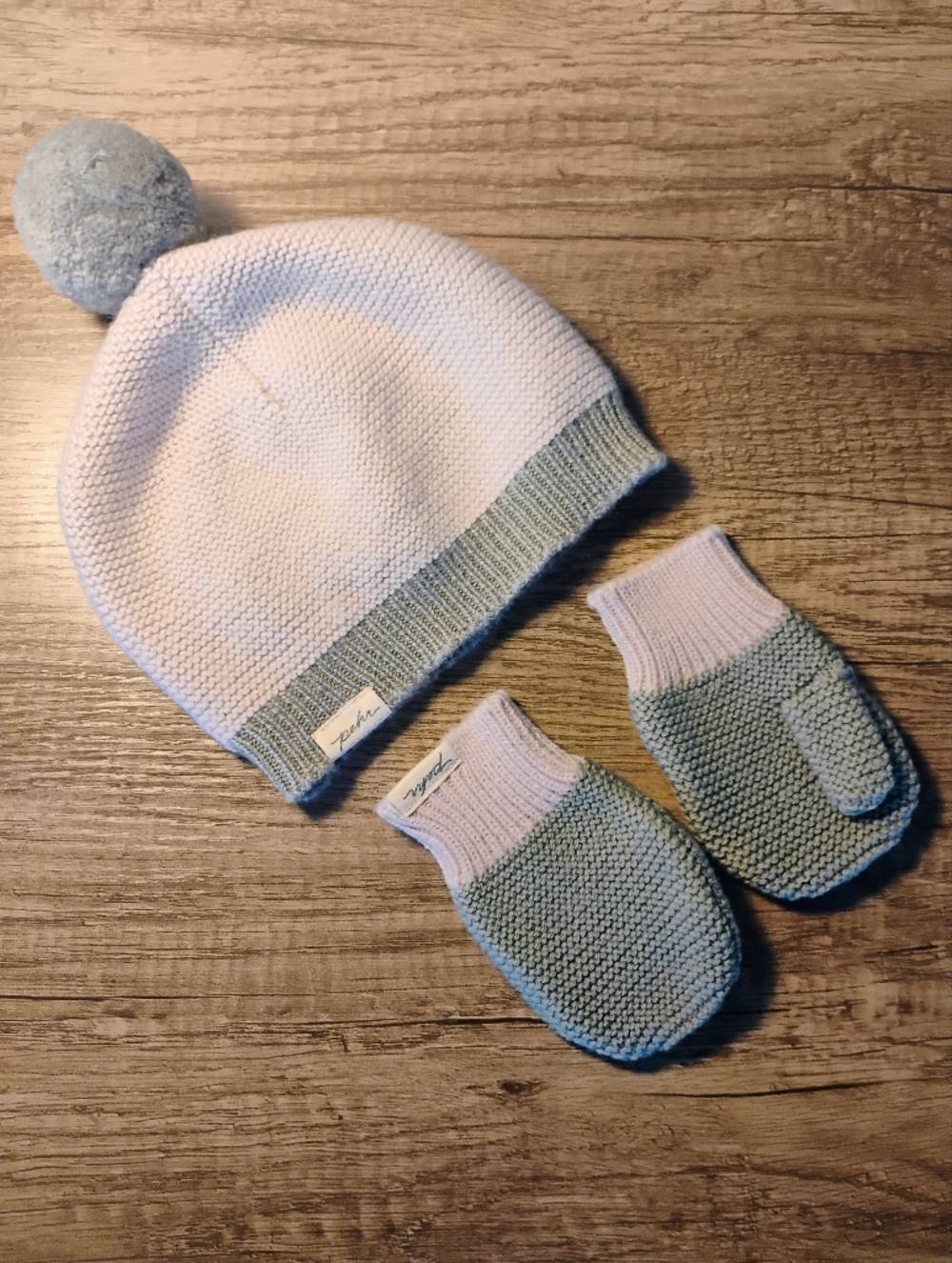 Pehr Baby Mittens And Hat